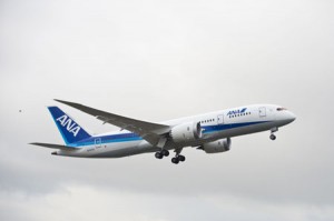 ZA002 makes the second flight of a Boeing 787 in ANA livery