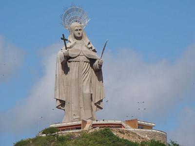 The statue of Saint Rita of Cascia. (Image: Demis Roussos/Rio Grande do Norte administration)