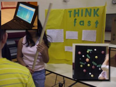 Sauk Center science fair: computers, yardsticks, plastic balls
