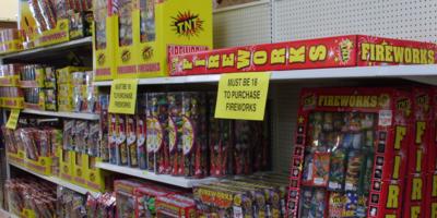 An early 4th of July: fireworks in Sauk Centre