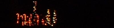 Backyard holiday display