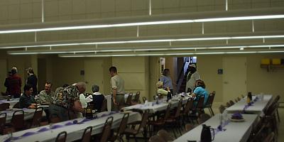 Getting together after the celebration at OLA in Sauk Centre, Minnesota