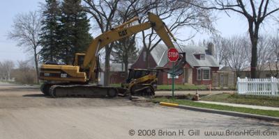 Mystery process on Ash Street, Sauk Centre, Minnesota.