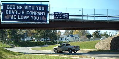 God be with you Charlie Company: We love you!