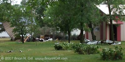 This yard is usually much more neatly picked up. Sauk Centre, Minnesota