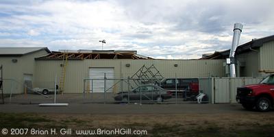 Good news: It looks like part of the building is still servicable. Sauk Centre, Minnesota
