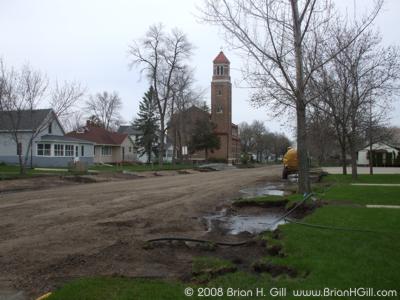 The Ash Street fountains of Sauk Centre, Minnesota