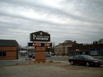 Sauk Centre downtown before the snow