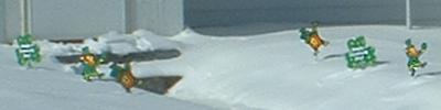 Leprechauns in the snow