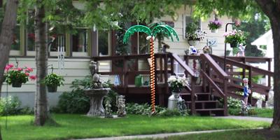 "An undecorated yard is a wasted yard." Sauk Centre, Minnesota