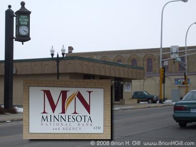 Same bank, new name, in Sauk Centre, Minnesota