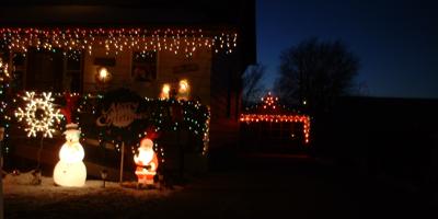 Holiday lights in Sauk Centre