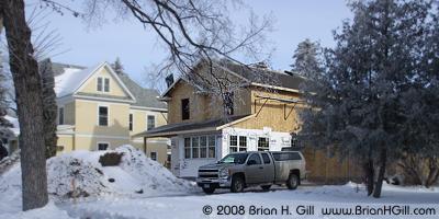 House under construction in Sauk Centre, Minnesota