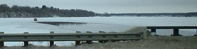 Ice fishing house on Sauk Lake, Sauk Centre