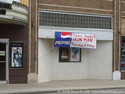 Iron Man advance showing in Sauk Centre, Minnesota. 