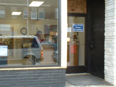 Main Street Press on Main Street in Sauk Centre