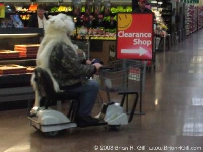Pelt-cape at Wal-Mart, Sauk Centre, Minnesota