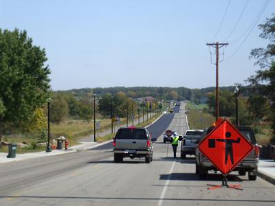 East side road work, Sauk Centre, Minnesota