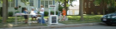 Lemonade stand on Ash Street