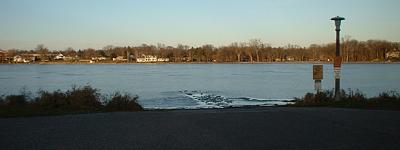 Too late for boats, too early for ice fishing.