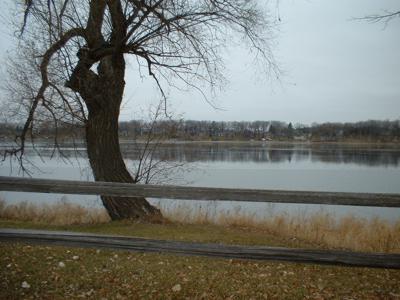 Ice on Sauk Lake, Sauk Centre, Minnesota