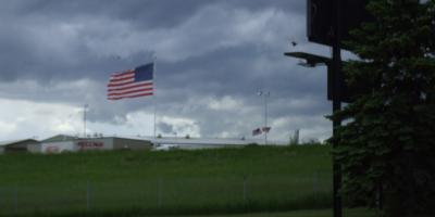 Storm clouds over south Sauk Centre, Minnesota