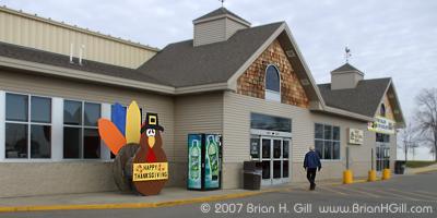 Big turkey sign in Sauk Centre, Minnesota